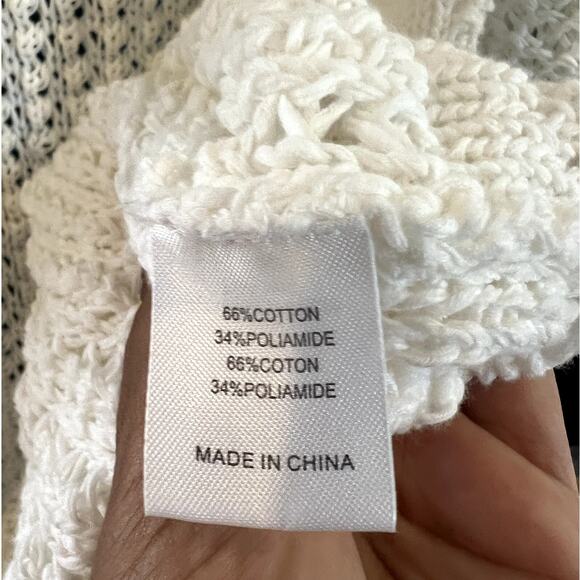 Brochu Walker | Women's Knit Open Front Cardigan Sweater Off White Size Small - Picture 4 of 6